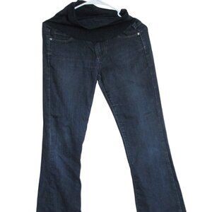 A Pea in the Pod Paige Maternity Pull On Jeans Womens Size 28 Blue Denim Bootcut